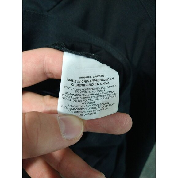 Nike Golf Pants Mens 33x35 Black Dri Fit Flat Front Straight Leg Performance - Picture 8 of 10